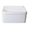 Alfi Brand White 32" Dbl Bowl Lip Apron Fireclay Farmhouse Kitchen Sink, 1.75" Lip AB512-W - alternate 9